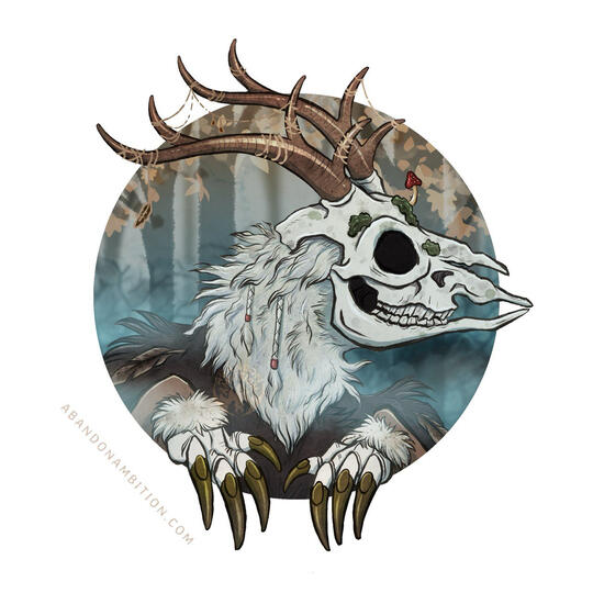 skull deer