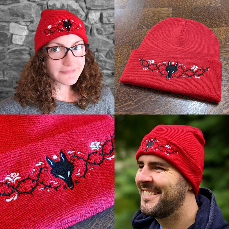 wolf and thorns beanie